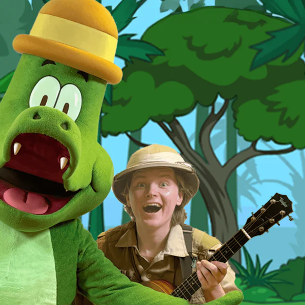Arne Alligator Djungeltrumman liggande